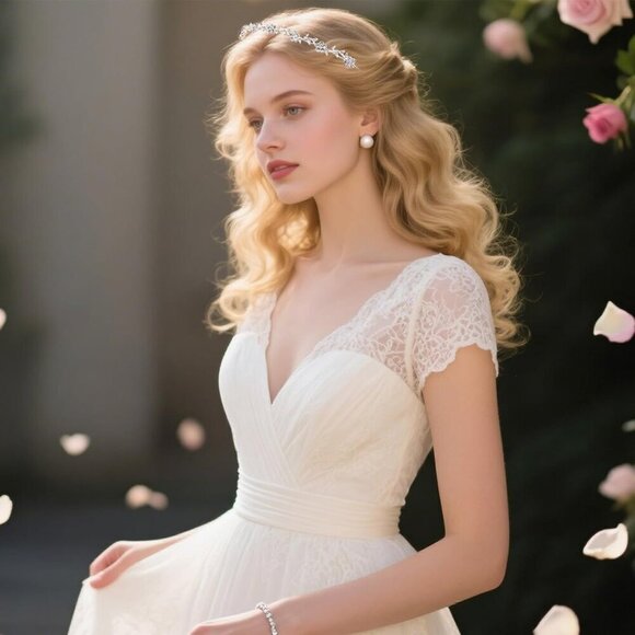 8 PCS Rhinestone Headbands Sparkly Crystal Bridal Wedding Accessories for Women main image 4